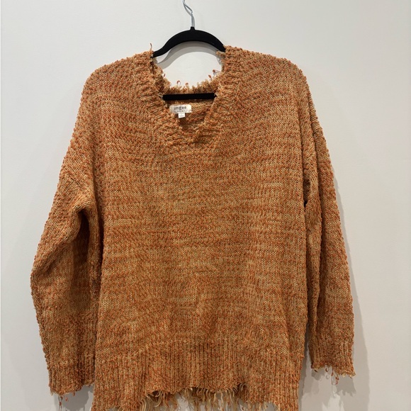 EUC Umgee Cozy Orange Knit Sweater - Picture 3 of 6